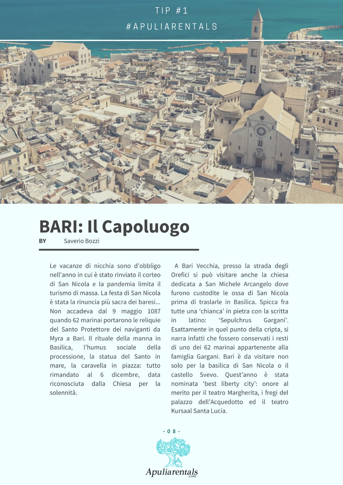 Turismo, un viaggio di nicchia alla scoperta di Bari città capoluogo (prima parte) 